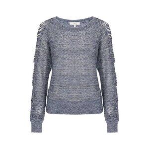 IRO Yana Blue Slashed-Sleeve Sweater